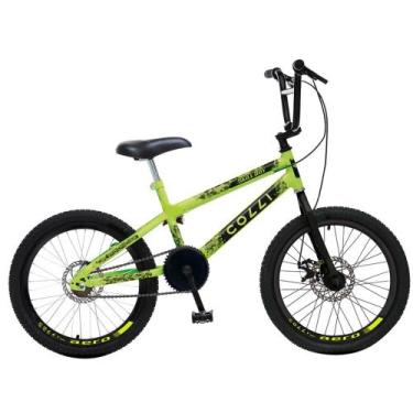 Imagem de Bicicleta Colli Skill Boy Freios A disco Aro 20 Amarelo Neon