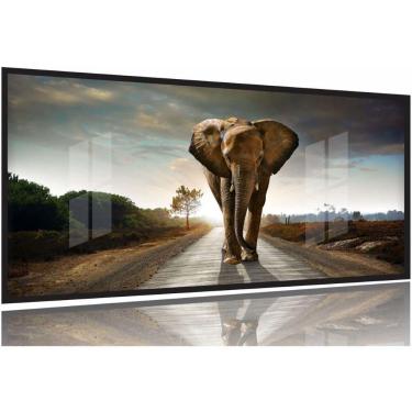 Imagem de Quadro Decorativo Elefante No Caminho130x60 Moldura Preta 2x2