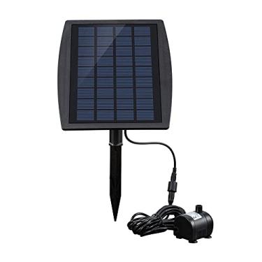 Imagem de Tingpai Painel de energia solar paisagem piscina jardim fontes fonte de energia solar deco tiva plugável 9V 2,5W bomba de água