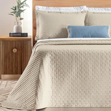 Imagem de Conjunto Cama Casal King Size Lory Bordado 100% Algodao - De Luca Enxo