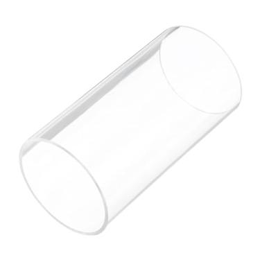 Imagem de Rebower Tubo rígido de plástico transparente de 15 cm 74 mm x 80 mm (2,9" x 3,125") tubo de acrílico redondo de policarbonato, [para encanamento, hidráulica, aquário, bricolage]