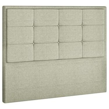 Imagem de Cabeceira Box Queen Lotus em Linho - Perfan Móveis, Linho Cinza Claro