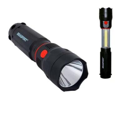 Imagem de Lanterna Led Cops Com Ima Para 4 Pilhas AAA - Brasfort