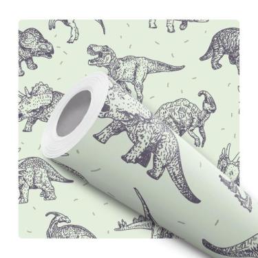 Imagem de Papel De Parede Adesivo Dinossauros Quarto De Menino 10m - Signmaq, 10