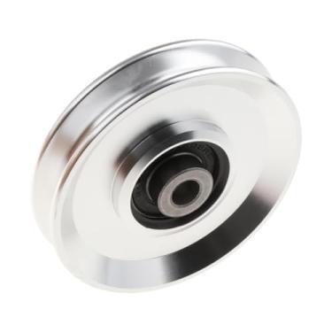 Imagem de YIJU Polia de rolamento fitness, roda de liga de alumínio, prática, leve, baixo ruído, resistente, substituição de exercício de treinamento de força, 9 Cm Sólido