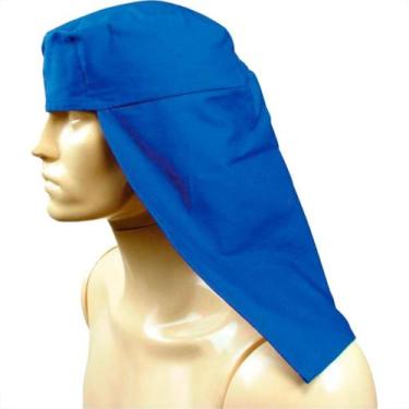 Imagem de Koch Uniformes Touca Soldador Brim Azul - Kit C/10 Pc