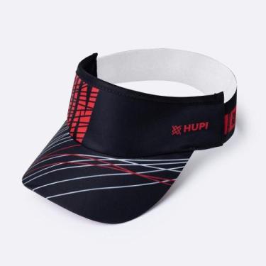 Imagem de Viseira para Corrida HUPI Run Lines Preto, UNICO