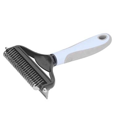 Imagem de Escova para Desembaraçar Animais de Estimação, Pente de nó para Desembaraçar Cães 2 Em 1 Com Removedor de Pelos de Dentes de Aço para Filhotes Grandes (RiToEasysportszg23snd1vi-11)