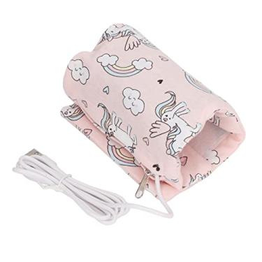 Imagem de Bolsa Aquecedora de Mamadeira Usb Removível, Portátil, Aquecedor de Viagem para Leite, Capa de Armazenamento para Baterias Recarregáveis, Laptops, Carros (Unicórnio)