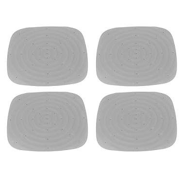 Imagem de 4pcs Laváveis ​​almofadas de Ninho de Frango - Forros Ninho Aconchegantes para Casas Galinha, Tapetes Galinheiro Duráveis ​​e Macios para Confortáveis (Cinza)