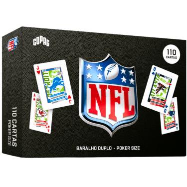 Imagem de Baralho de Cartas NFL Estojo Duplo 110 Cartas Copag