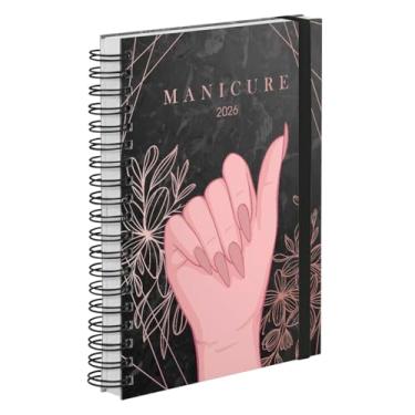 Imagem de Agenda Comercial Plus 2026 Manicure Stiletto Preto