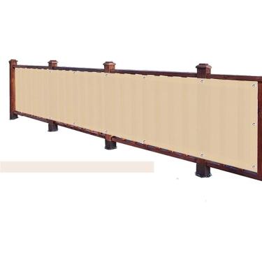 Imagem de Varanda Bege Rede De Privacidade Cerca Blindagem Proteção Contra O Vento Apartamento Varanda Terraço Abrigo Rede De Privacidade Tela De Privacidade Varanda, 0.8x9m