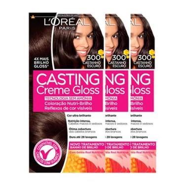 Imagem de L'Oréal Paris Coloração Casting Creme Gloss Kit - 300 Castanho Escuro,