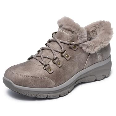 Imagem de Skechers Bota feminina Easy Going-Fall Adventures - Hands Free Slip-ins Ankle Boot, Cinzento-acastan, 9