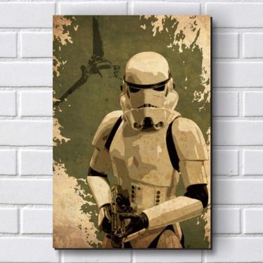 Imagem de Placa Decorativa - Modelo P402 - Star Wars 30X20Cm Em Mdf