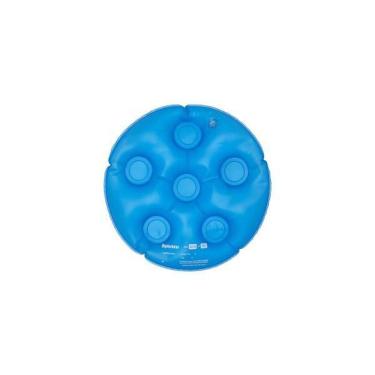 Imagem de Almofada Inflável Redonda Azul Aquasonus 20x8x14 cm 350g