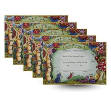 Imagem de Kit 5 Unidades: Certificados de Formatura Tema Insetos (Educação Infan