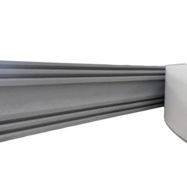 Imagem de Moldura Rodameio Eva Autocolante Flexível Terr 7cmx8mm Cinza - 5 Metros