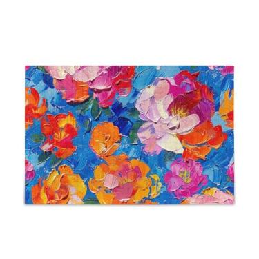 Imagem de WELLDAY Quebra-cabeça flores abstratas 500 peças grande jogo de arte para adultos adolescentes