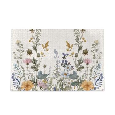 Imagem de WELLDAY Quebra-cabeça flores silvestres em branco 500 peças grande jogo de arte para adultos adolescentes