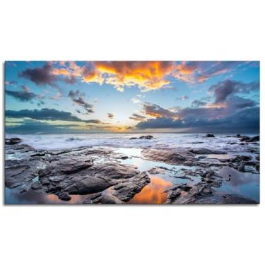 Imagem de 913 Coast Wall Art Paisagem Impressão em Tela Pôster Ondas para Casa Conjunto de 1 Decorações Noframed 50.8 cm x 30.5 cm