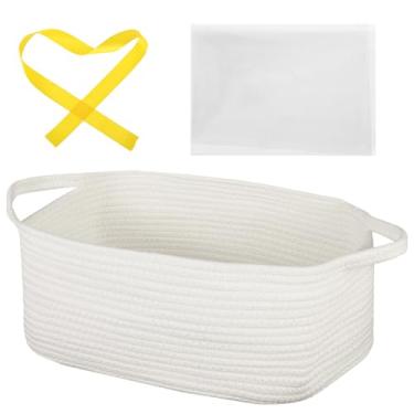 Imagem de Cestas de presente vazias grandes para chá de bebê com alças 40,6 cm C x 30,5 cm L x 17,8 cm A cesta de armazenamento de tecido com sacos de presente e fitas de gato, cachorro, animal de estimação