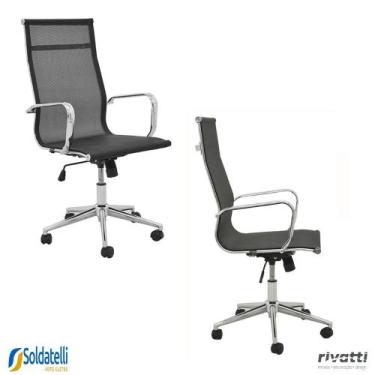 Imagem de Kit 2 Cadeiras Office Sevilha Alta Telinha Várias Cores - Rivatti, Pre