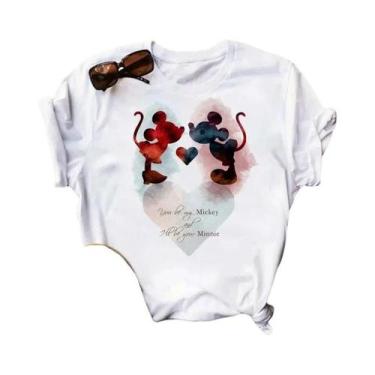 Imagem de Camiseta Feminina Engraçada Com Estampa Do Mickey Mouse, Camiseta De A
