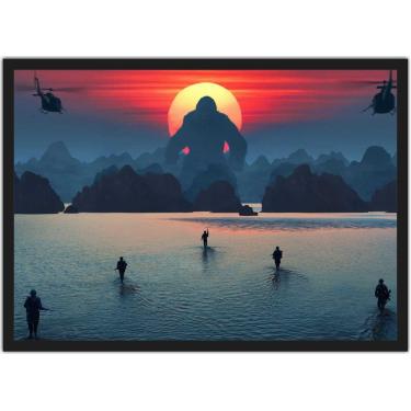 Imagem de Quadro Decorativo King Kong Cinema Filmes Com Moldura