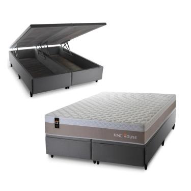 Imagem de Cama Box Baú Sheffield com Molas Ensacadas 193x203 King House