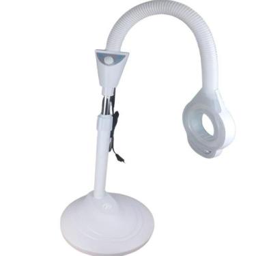 Imagem de Lupa Estetica 120 Leds Luminaria Tripe Articulada Ajuste - Multicoisa 