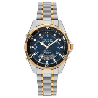 Imagem de RELOGIO TECHNOS MASCULINO SKYDIVER AZUL AÇO MISTO WT2060AF/1A cor:MIST