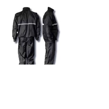 Imagem de Capa De Chuva Motoqueiros Ciclistas Impermeável Calça Jaqueta C/ Capuz