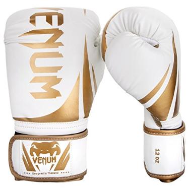 Imagem de Luvas de boxe Venum Challenger 2.0, White/Gold, 10-Ounce