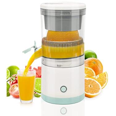 Imagem de Espremedor Suco Laranja Limão Frutas Recarregável Portátil Elétrico Automático Extrator