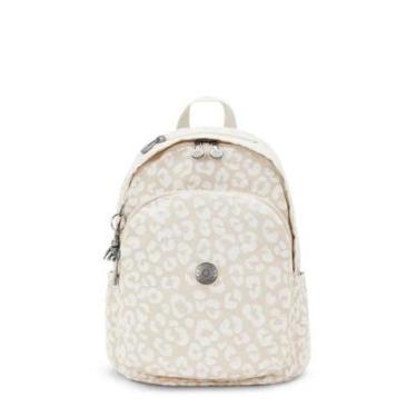 Imagem de Mochila Kipling Delia White Cheetah J-Feminino