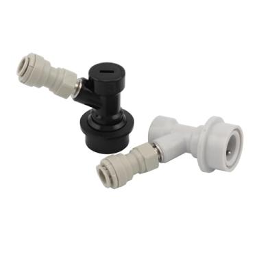 Imagem de Fabricação caseira de cerveja Homebrew Beer Ball Lock Disconnect & Speedfit 5/16" 3/8" -1/4" FFL Push-Fit Connectors fit for Cornelius Corny Keg Acessórios para vinho(Liquid with 9.5mmfit)