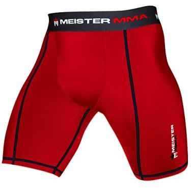 Imagem de Meister Shorts de compressão MMA Rush Fight com bolso para bojo