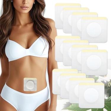 Imagem de Pacote de óleo de rícino com 20 peças, adesivos autoadesivos descartáveis de óleo de rícino de algodão orgânico, altamente absorventes, promovem a digestão, fácil de usar, anti-infiltração, sem