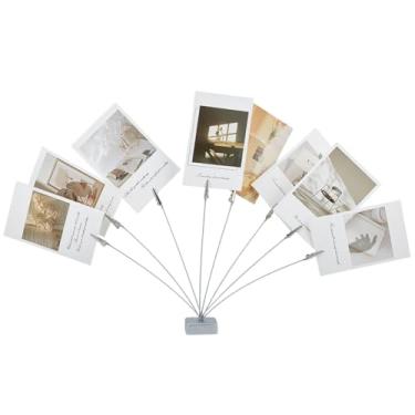 Imagem de WEBEEDY 2 porta-retratos com clipe de árvore de 8 galhos, suporte de mesa para fotos, porta-cartões de mesa com clipes, árvores de dinheiro, presente para memorando, papel de notas, aniversário