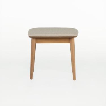 Imagem de Banqueta Liva 50 cm x 48 cm Tauari - Casavee, Boucle Bege