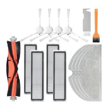 Imagem de Main/Side Brush Mop Cloth Hepa Filter Compatible With XiaoMi Dreame D9 & Bot L10 Pro Trouver Robot LDS Vacuum-Mop Finder Spare Parts(Red)