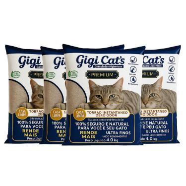 Imagem de Areia Sanitaria Gigi Cats 4kg - 4un