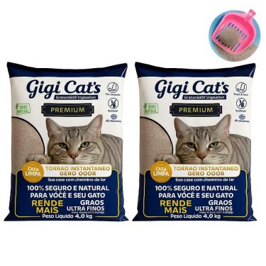 Imagem de Areia Sanitaria Gigi Cats 4kg - 2un