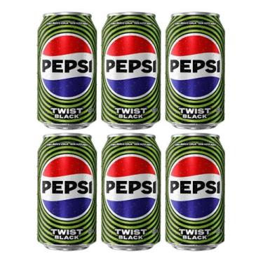 Imagem de Kit C/6 Refrigerante Pepsi Twist Black 350ml
