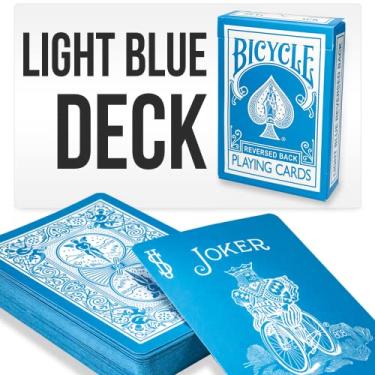 Imagem de Magic Makers Baralho de cartas de bicicleta azul claro