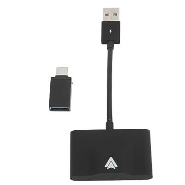 Imagem de Adaptador de carro automático QANYEGN Android, carro automático para Android tipo C Plug and Play Conexão automática rápida dongle automático para carro (Preto)