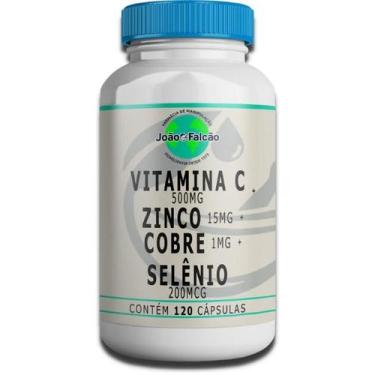 Imagem de Vitamina C 500mg+ Zinco Quelato 15mg+ Cobre Quelato 1mg+ Selênio Quela