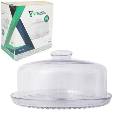 Imagem de Boleira de vidro c/tp. 17x28cm0 na caixa 1740 vitazza